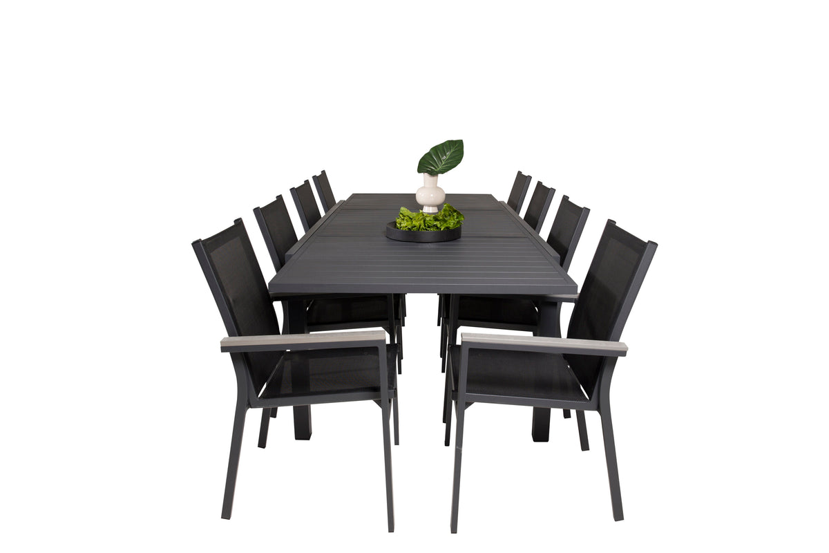 Marbella Matbord med Parma Stolarna – Aluminium