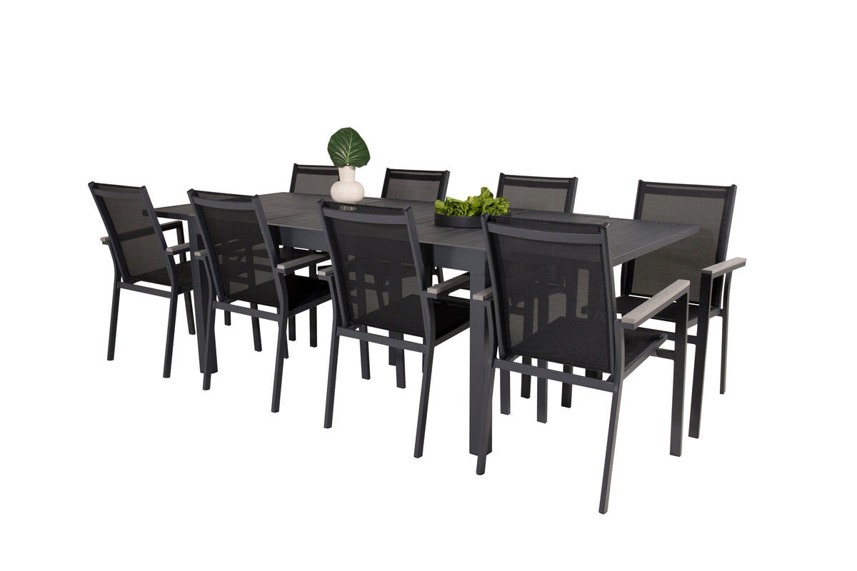 Marbella Matbord med Parma Stolarna – Aluminium