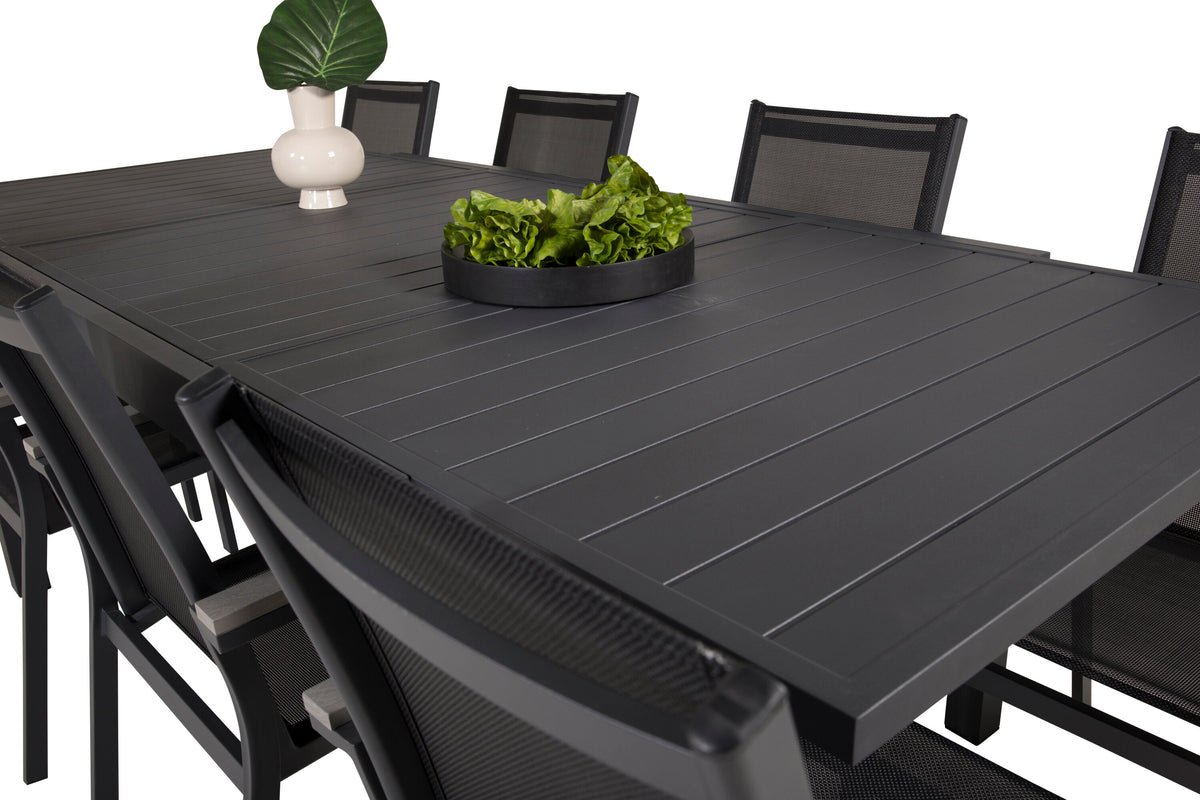 Marbella Matbord med Parma Stolarna – Aluminium