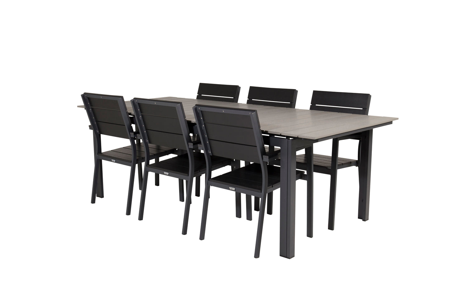 Levels Matbord med Levels Stolarna – Bord: 75x224x100 Stol: 59x89x57