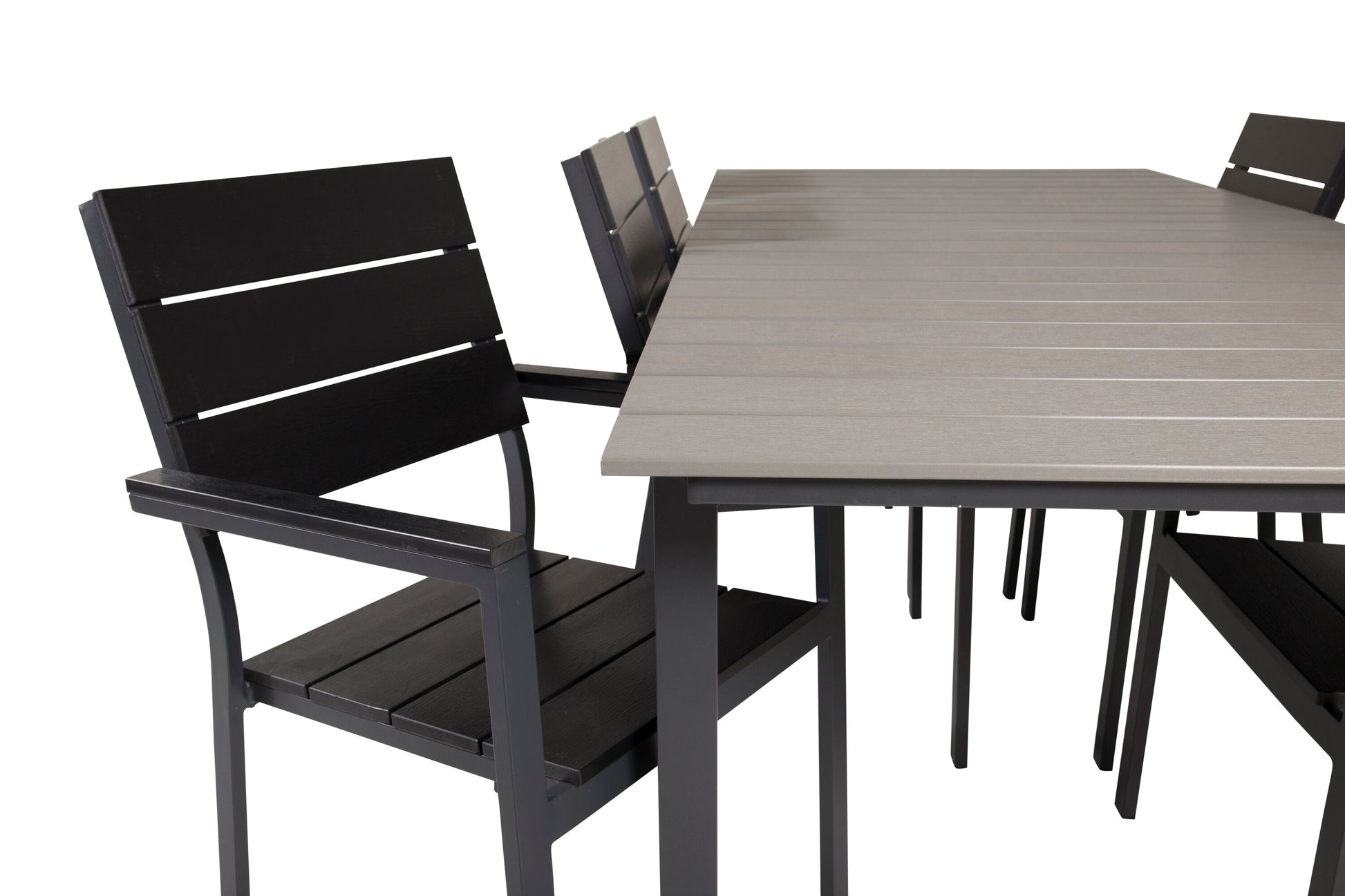 Levels Matbord med Levels Stolarna – Bord: 75x224x100 Stol: 59x89x57