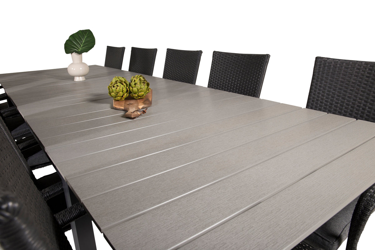 Levels Matbord med Anna Stolarna – Bord: 75x224x100 Stol: 62x96x55