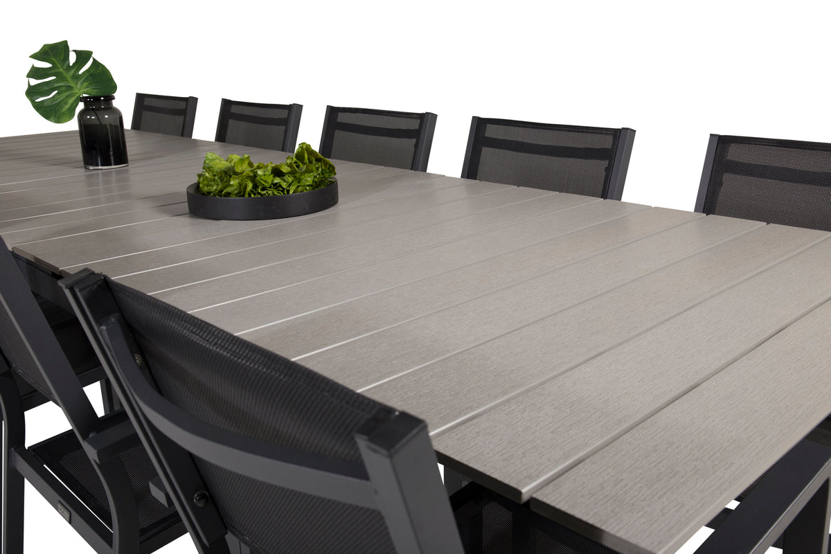 Levels Matbord med Copacabana Stolarna – Bord: 75x224x100 Stol: 60,5x88x56,5