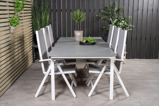 Levels Matbord med Break Stolarna – Bord: 74x229x100 Stol: 62x107,5x55