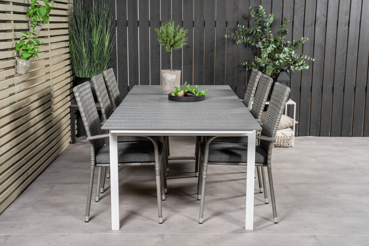Levels Matbord med Anna Stolarna – Bord: 76x224x100 Stol: 62x96x55