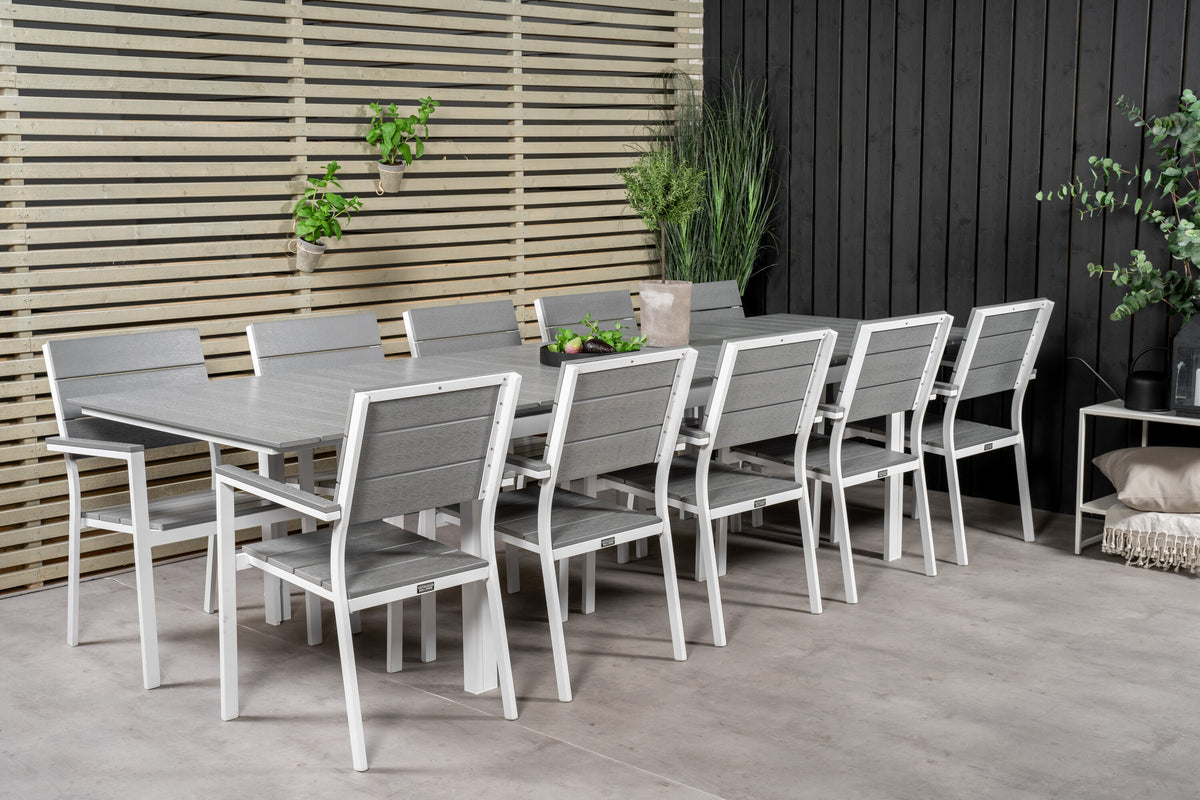 Levels Matbord med Levels Stolarna – Bord: 74x229x100 Stol: 59x89x57