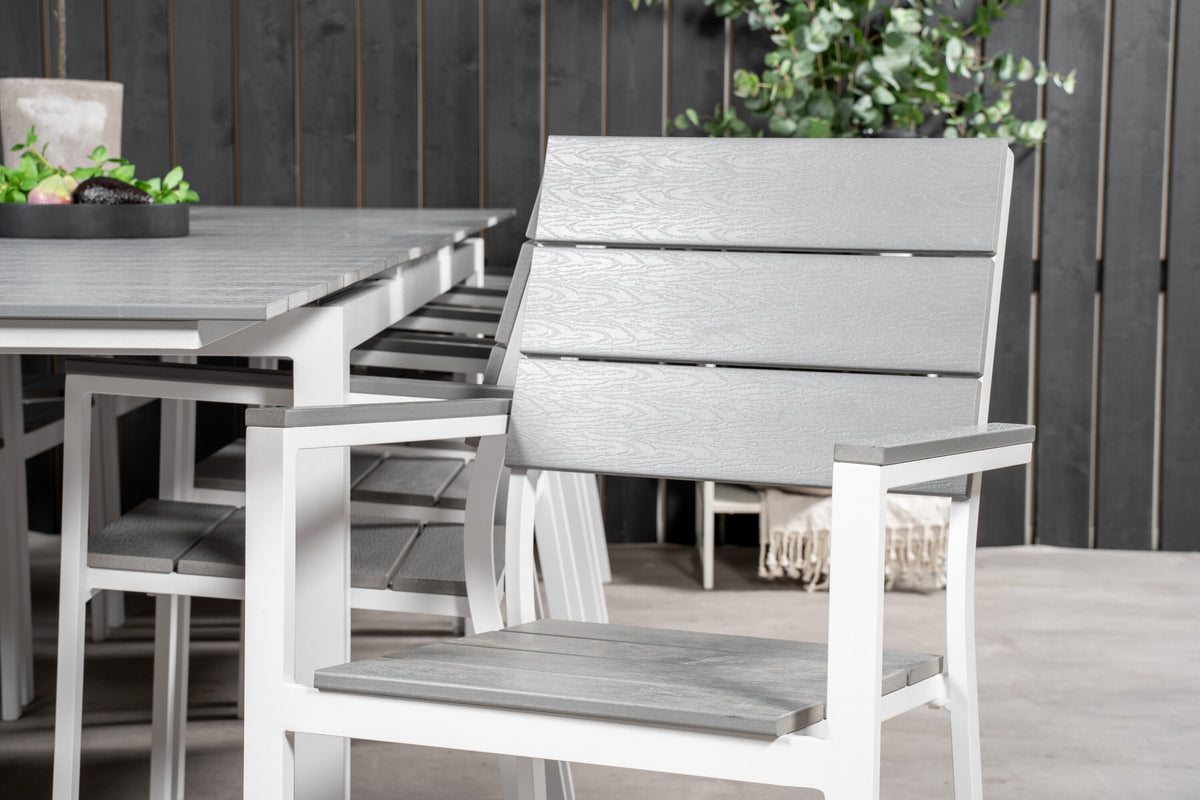 Levels Matbord med Levels Stolarna – Bord: 74x229x100 Stol: 59x89x57