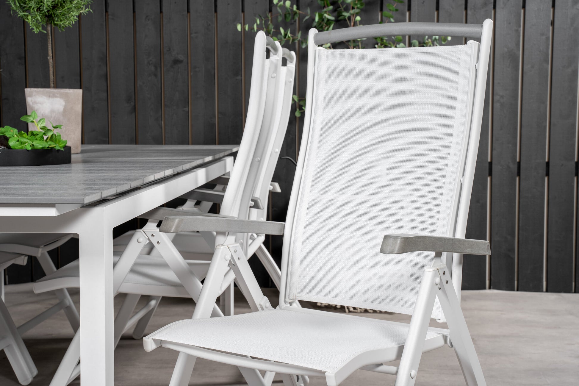 Levels Matbord med Albany Stolarna Matgrupp
