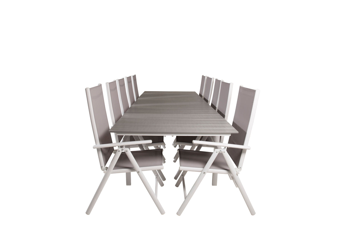 Levels Matbord med Break Stolarna – Bord: 74x229x100 Stol: 62x107,5x55
