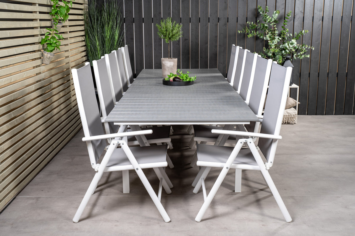 Levels Matbord med Break Stolarna – Bord: 74x229x100 Stol: 62x107,5x55