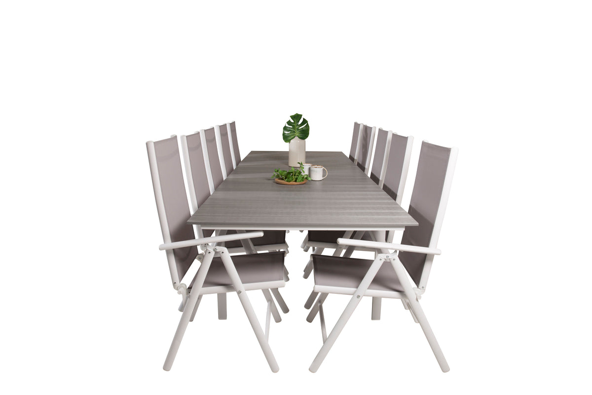 Levels Matbord med Break Stolarna – Bord: 74x229x100 Stol: 62x107,5x55