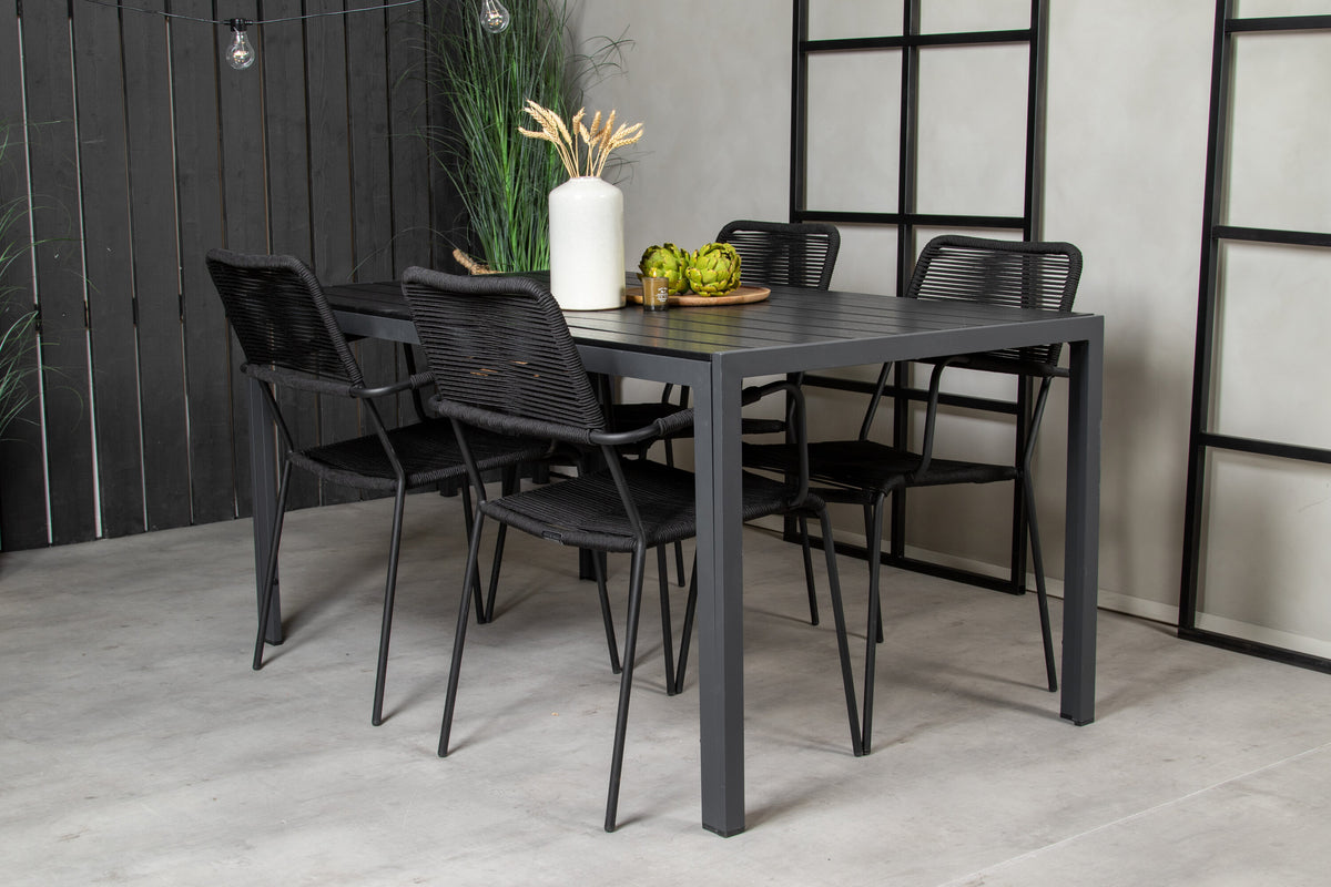 Break Matbord med Lindos Stolarna – Bord: 74x150x90 Stol: 66x85x55