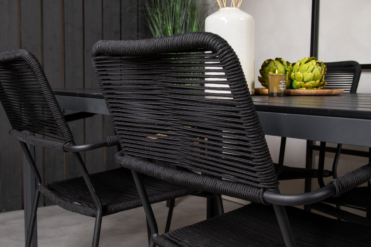 Break Matbord med Lindos Stolarna – Bord: 74x150x90 Stol: 66x85x55