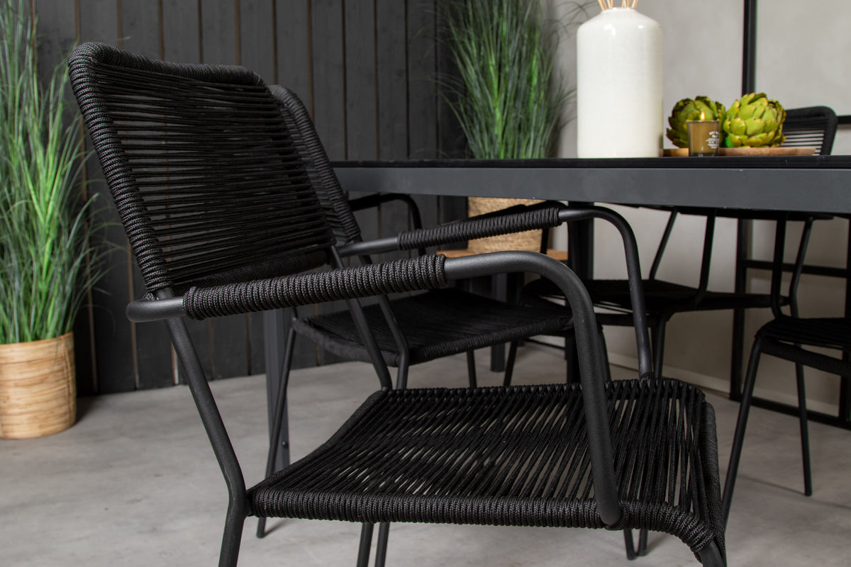 Break Matbord med Lindos Stolarna – Bord: 74x150x90 Stol: 66x85x55
