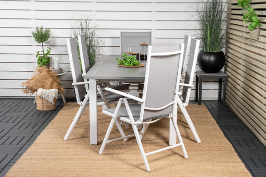 Albany Matbord med Break Stolarna – Bord: 75x152x90 Stol: 62x107,5x55