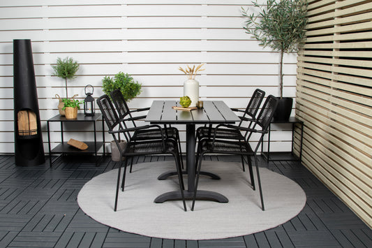 Denver Matbord med Lindos Stolarna – Bord: 72x120x69 Stol: 66x85x55