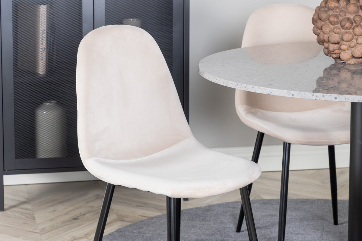 Razzia Matbord med Polar Stolarna – Bord: ⌀106 Stol: 53,3x88x42,5