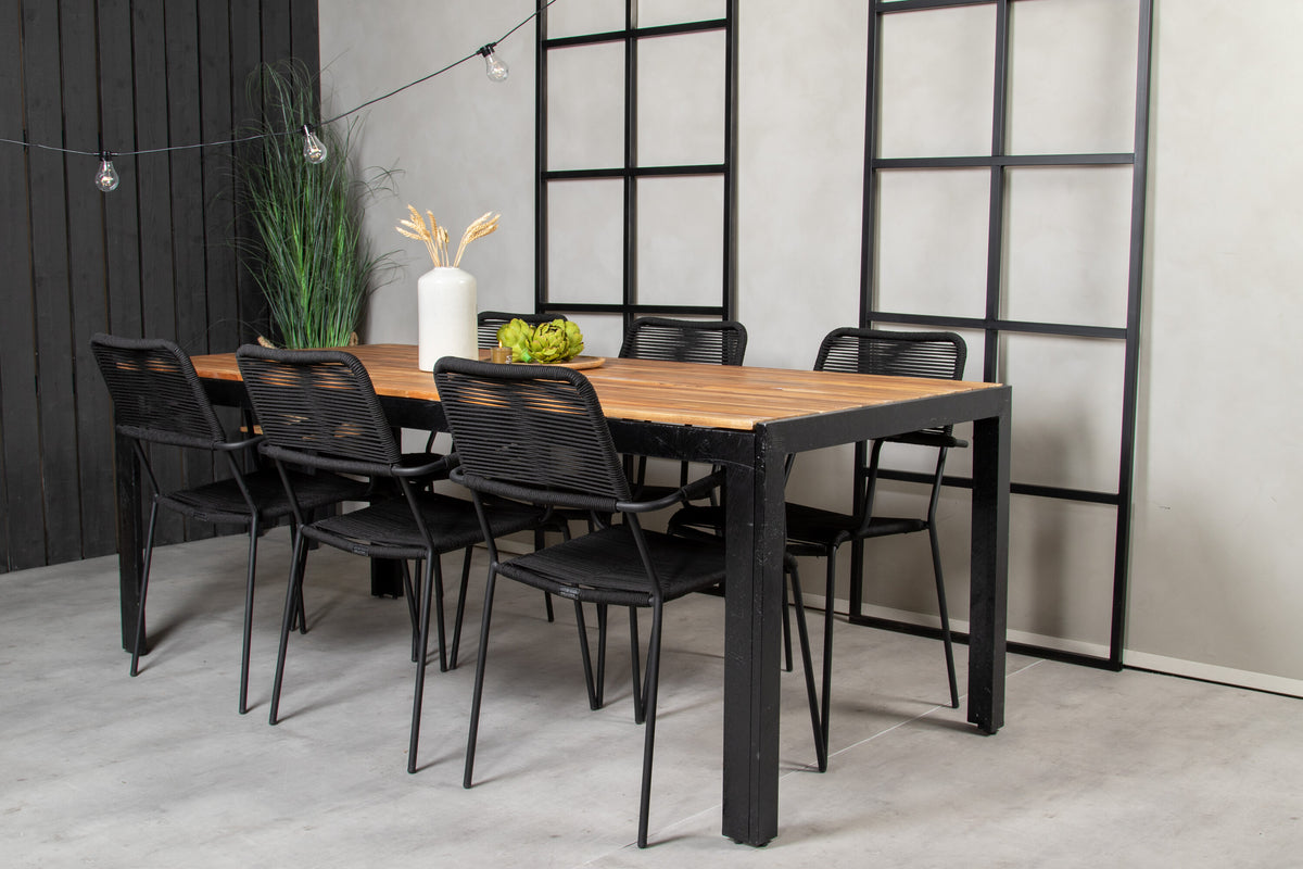 Bois Matbord med Lindos Stolarna – Akacia