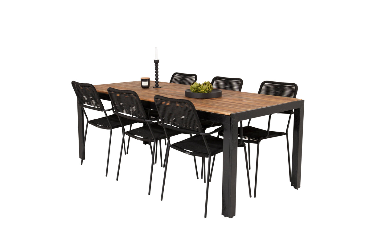 Bois Matbord med Lindos Stolarna – Akacia