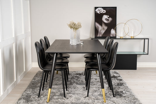 Dipp Matbord med Polar Stolarna – Bord: 75x180x90 Stol: 43x85,3x43,5