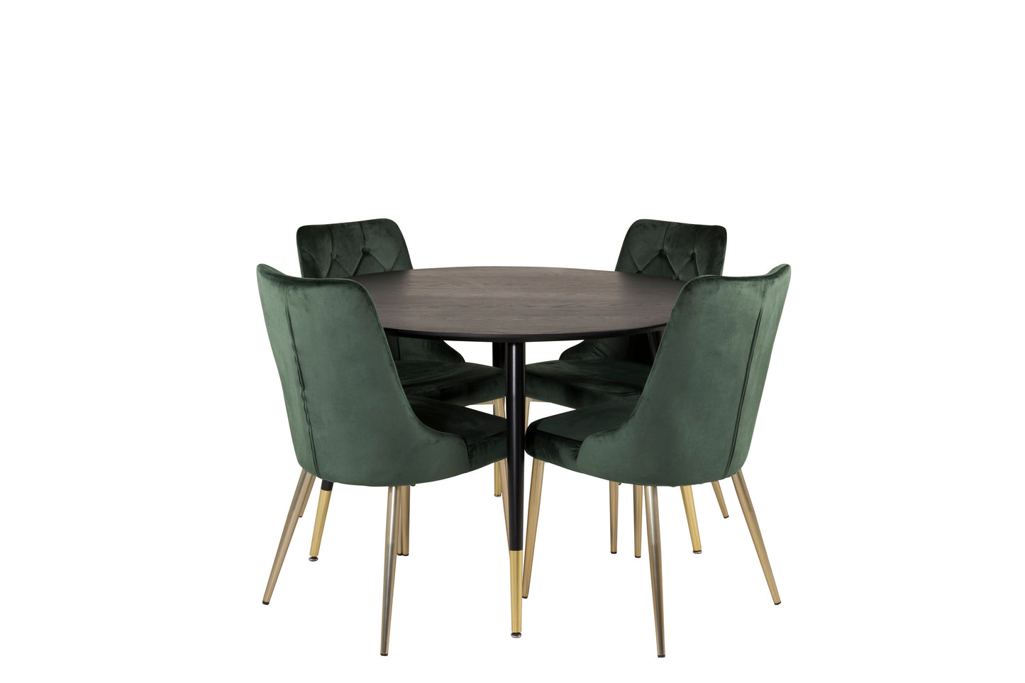 Dipp Matbord med Velvet Deluxe Stolarna Matgrupp