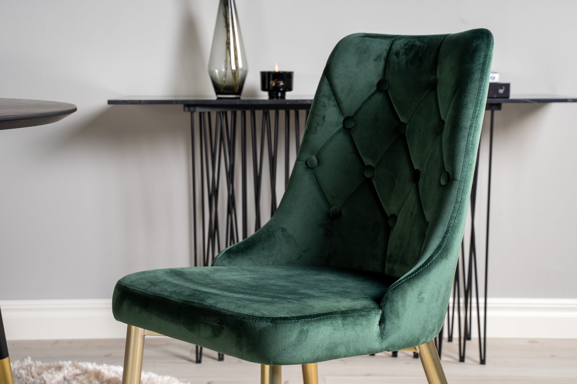 Dipp Matbord med Velvet Deluxe Stolarna Matgrupp