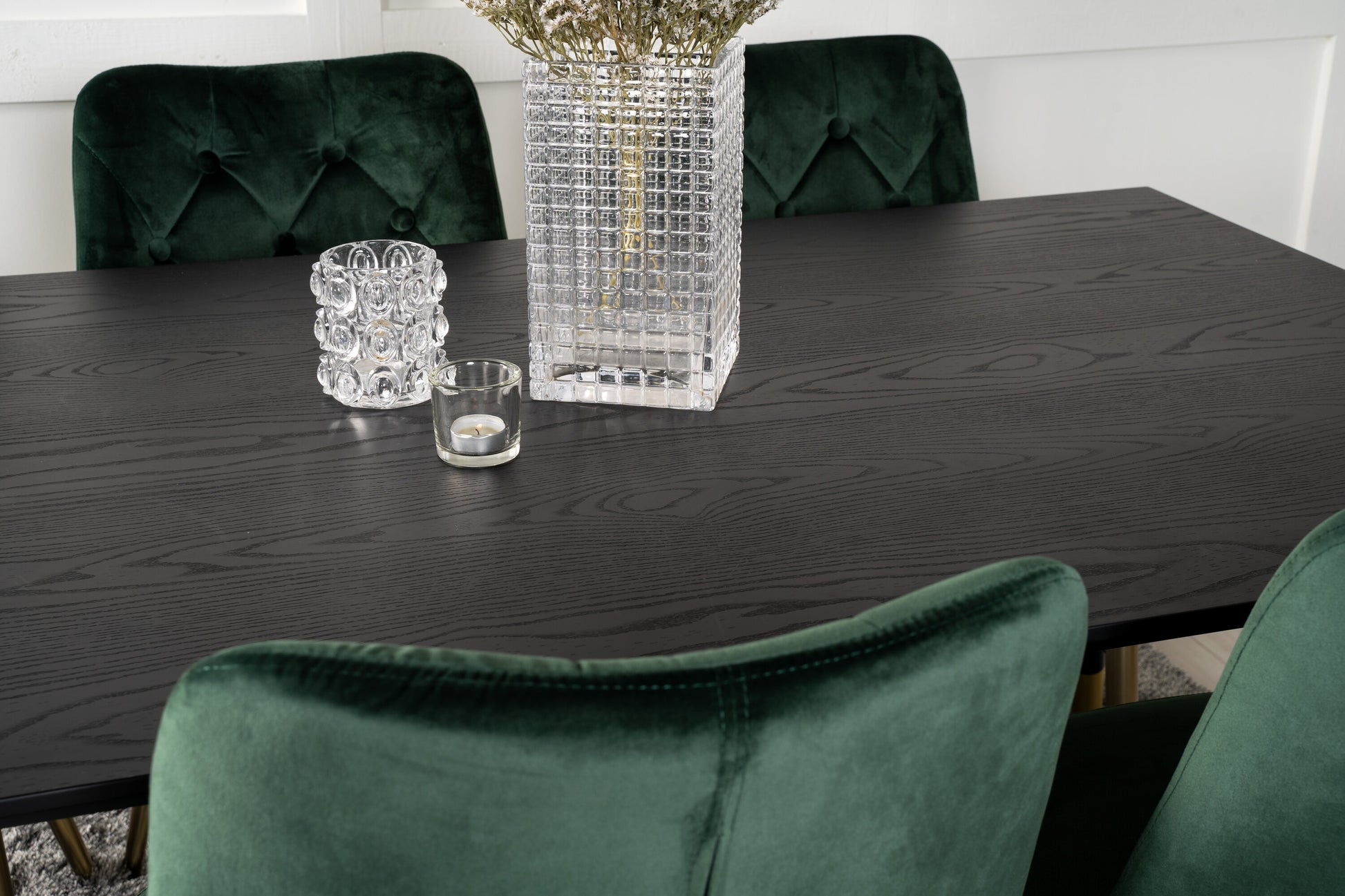 Dipp Matbord med Velvet Deluxe Stolarna Matgrupp