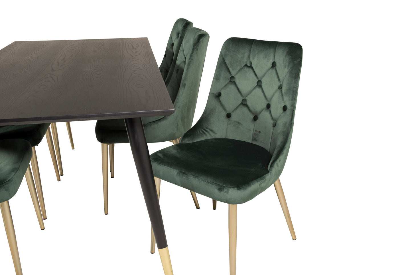 Dipp Matbord med Velvet Deluxe Stolarna Matgrupp