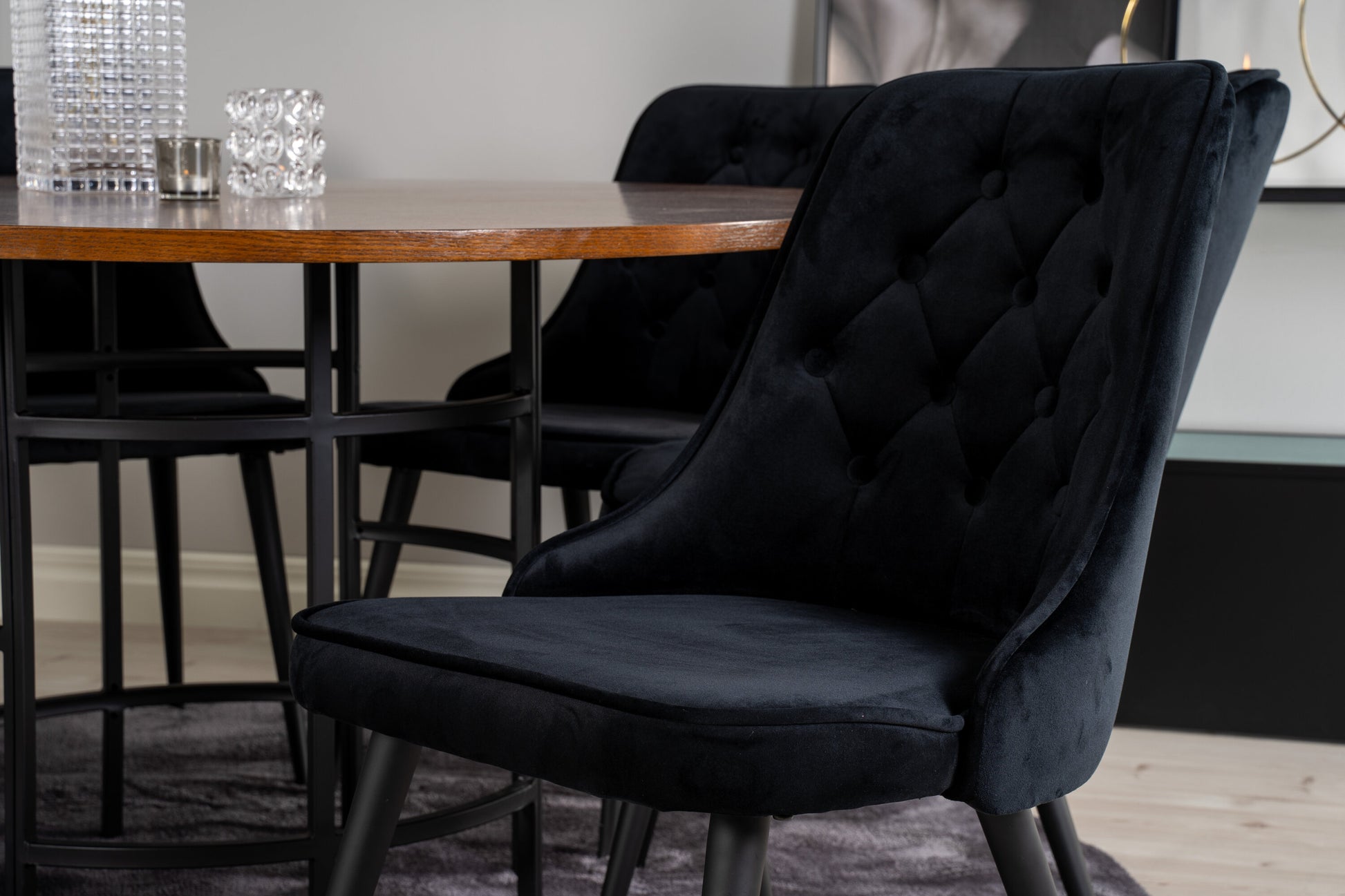 Copenhagen Matbord med Velvet Deluxe Stolarna Matgrupp
