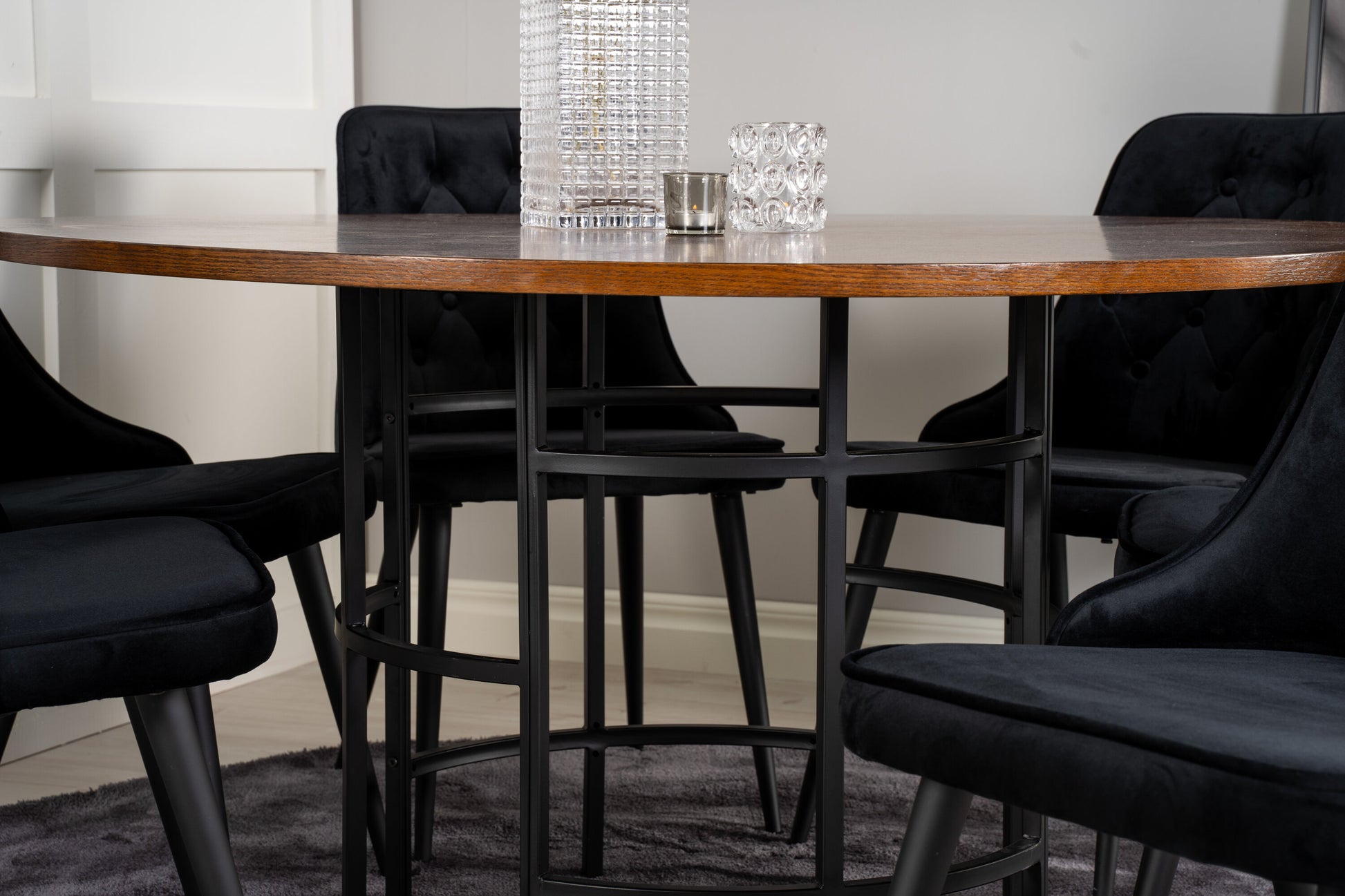 Copenhagen Matbord med Velvet Deluxe Stolarna Matgrupp