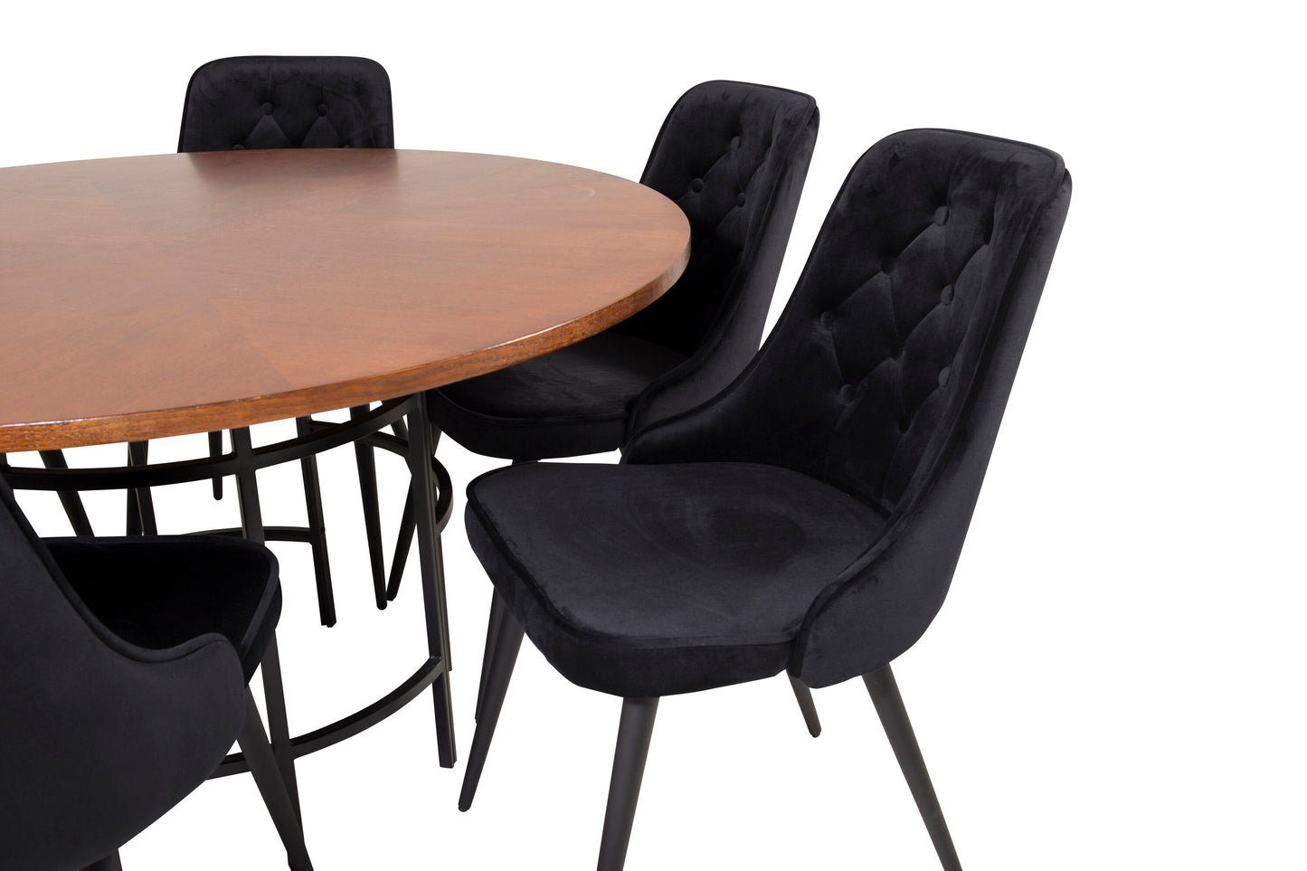 Copenhagen Matbord med Velvet Deluxe Stolarna Matgrupp