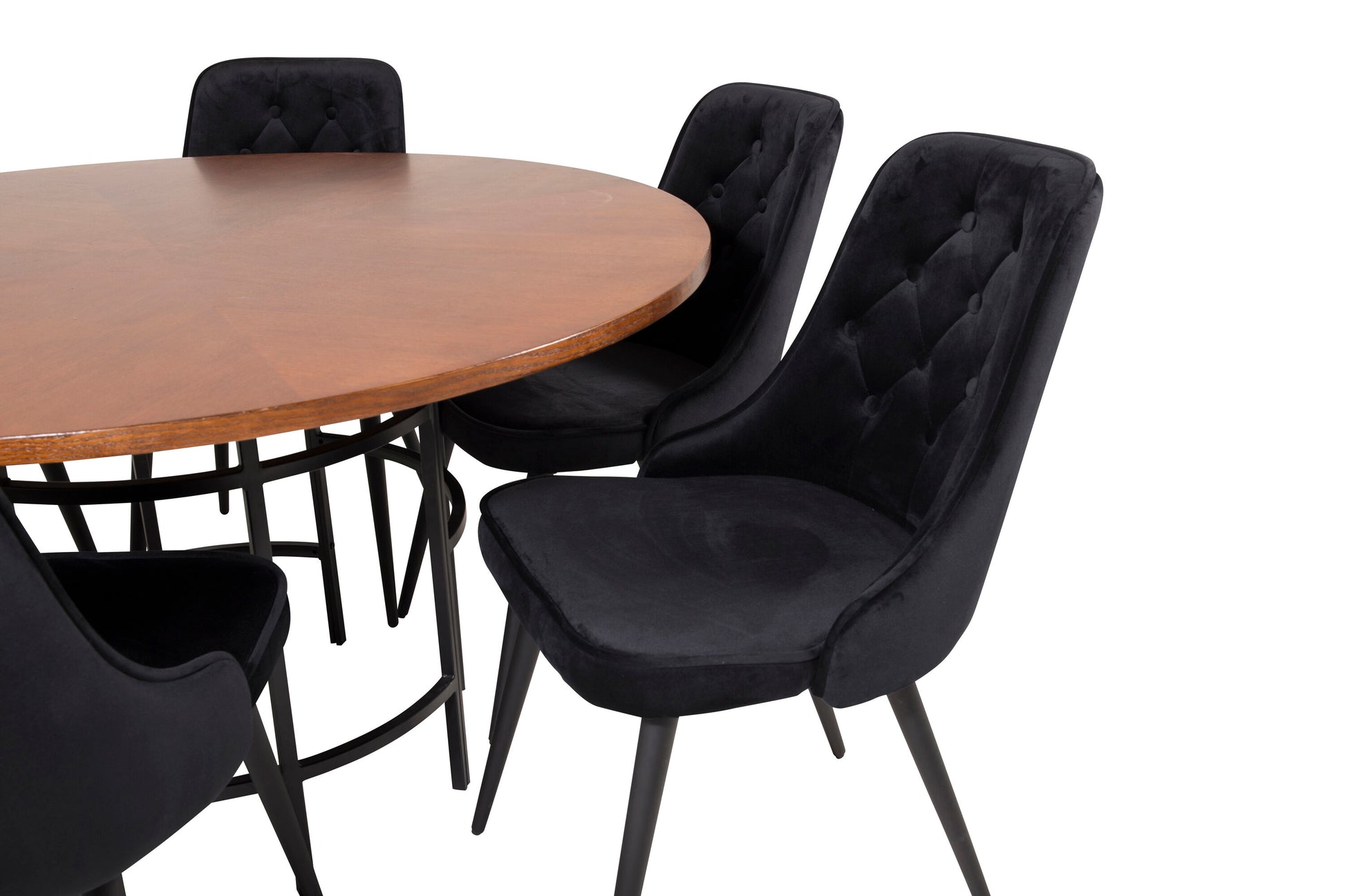 Copenhagen Matbord med Velvet Deluxe Stolarna Matgrupp