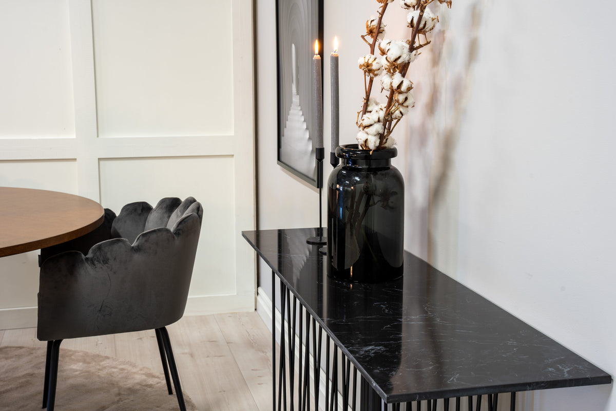 Copenhagen Matbord med Limhamn Stolarna – Bord: ⌀140 Stol: 54x76,56x61