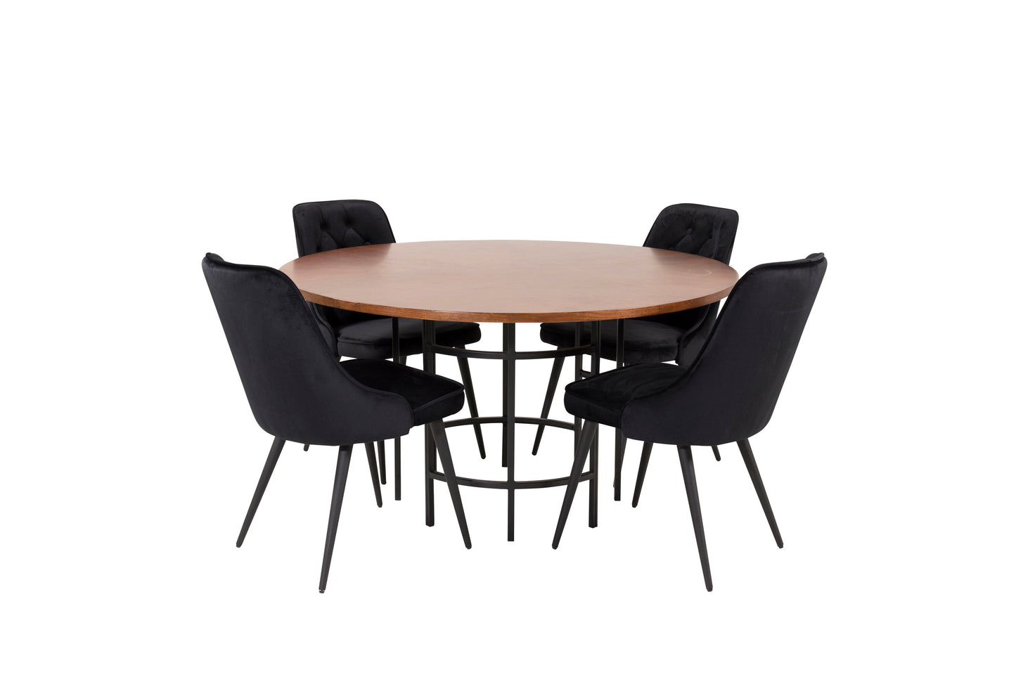 Copenhagen Matbord med Velvet Deluxe Stolarna Matgrupp