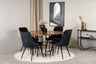 Copenhagen Matbord med Velvet Deluxe Stolarna – Bord: ⌀140 Stol: 66x88,5x50
