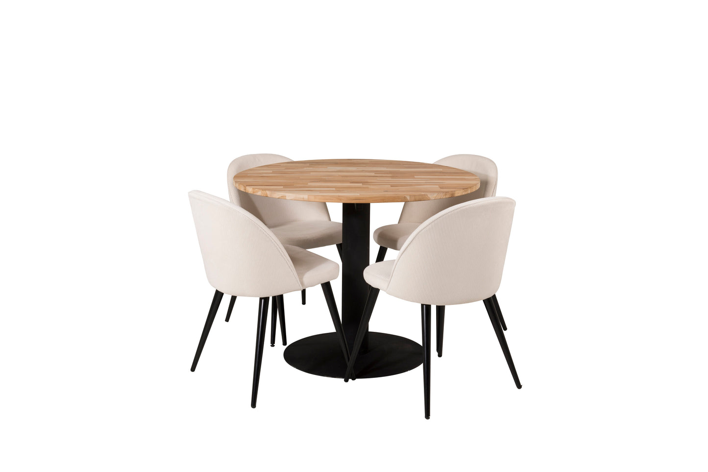 Cirebon Matbord med Velvet Stolarna Matgrupp