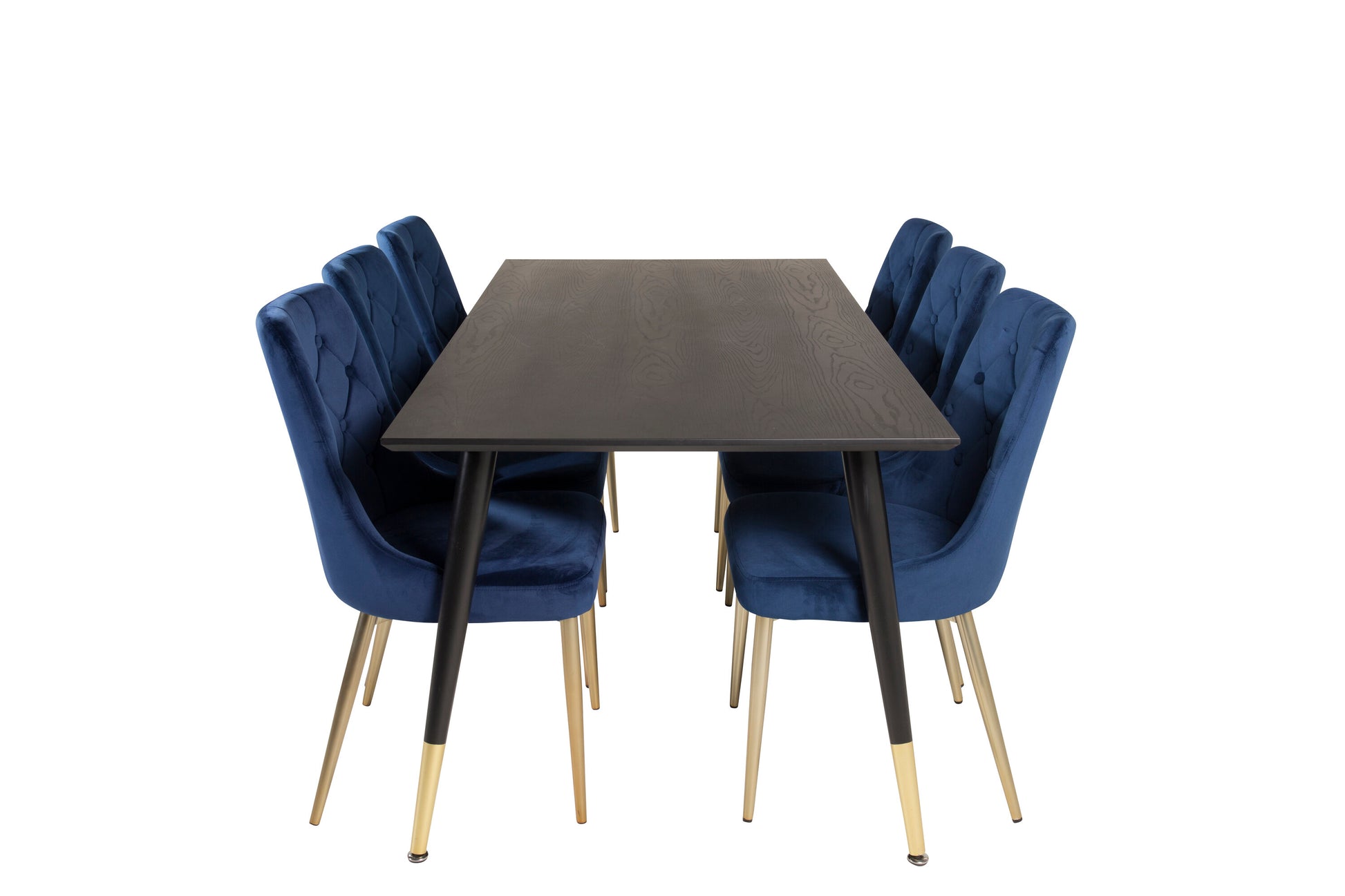 Dipp Matbord med Velvet Deluxe Stolarna Matgrupp