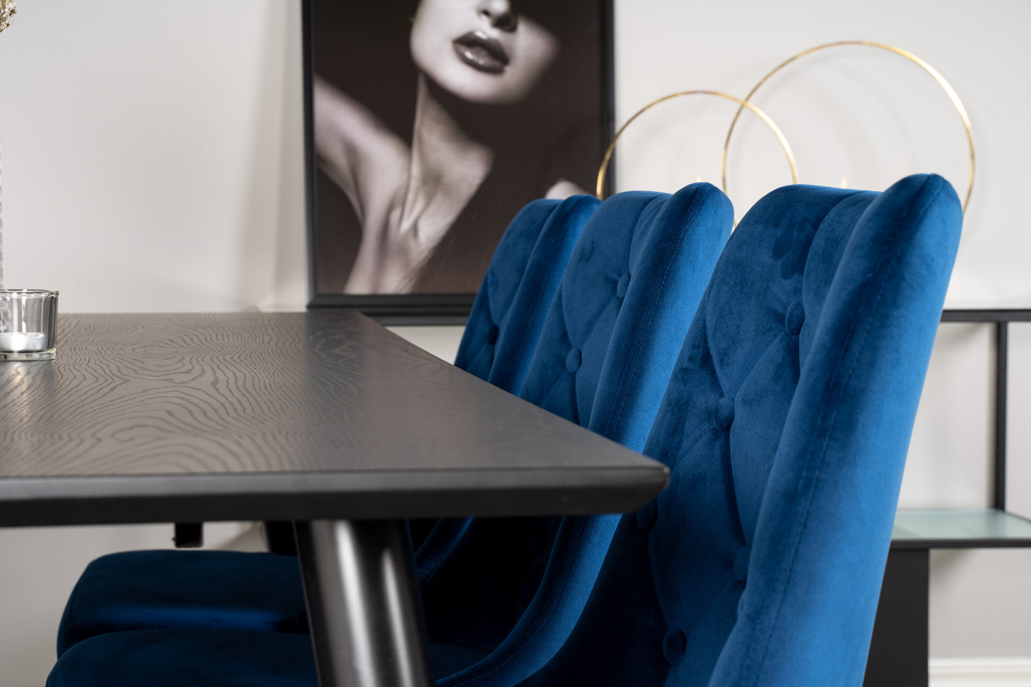 Dipp Matbord med Velvet Deluxe Stolarna Matgrupp
