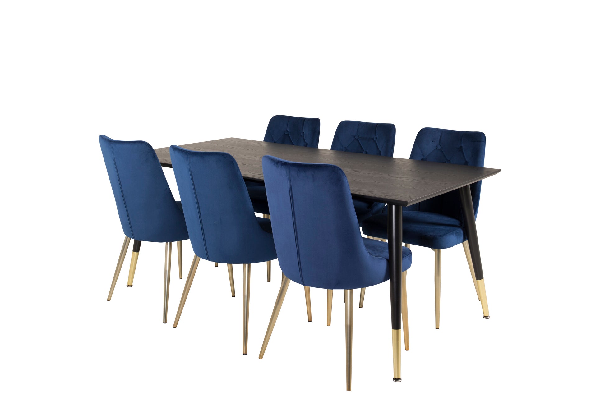 Dipp Matbord med Velvet Deluxe Stolarna Matgrupp