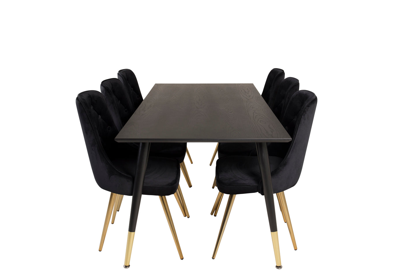 Dipp Matbord med Velvet Deluxe Stolarna Matgrupp