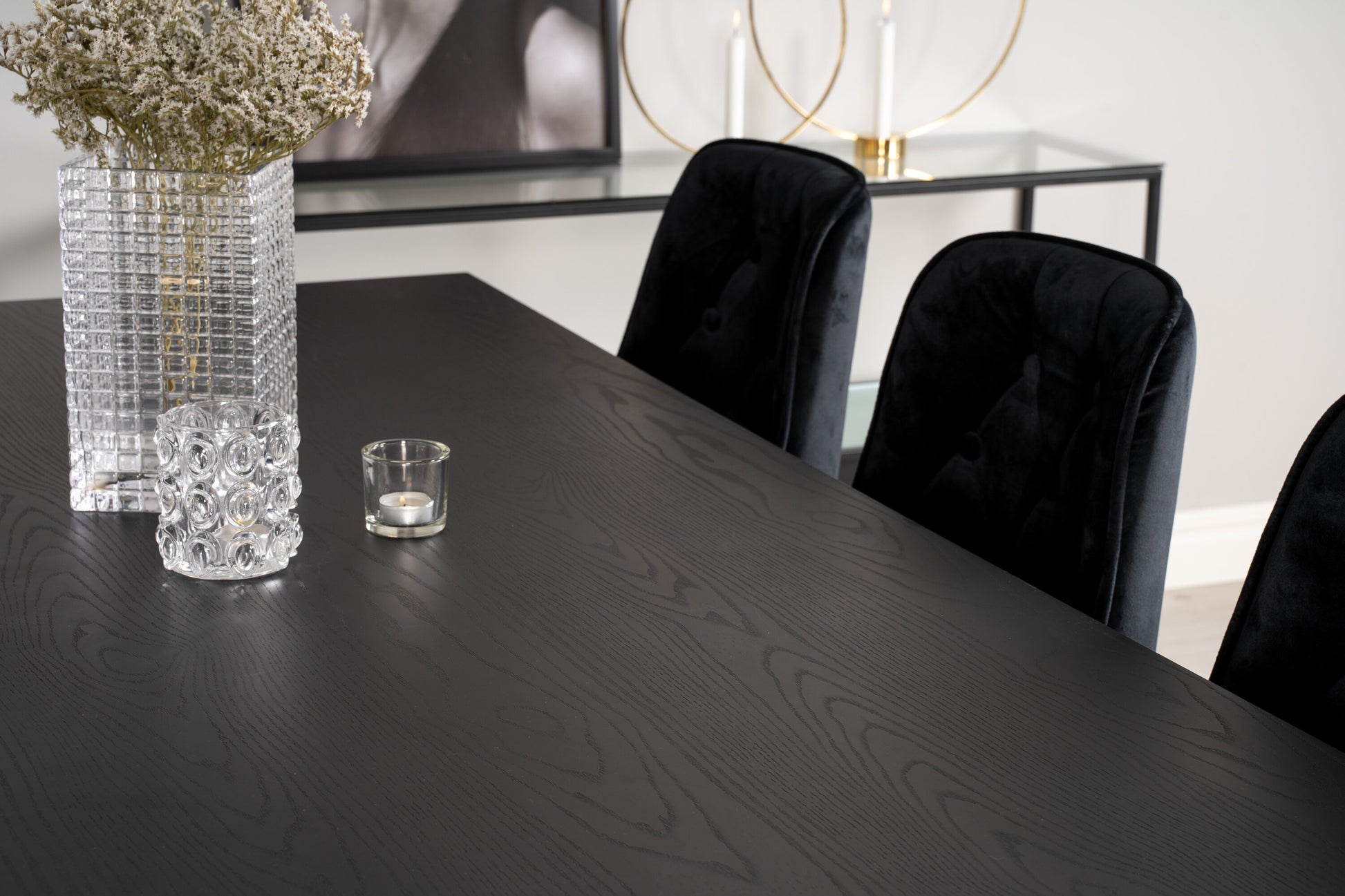 Dipp Matbord med Velvet Deluxe Stolarna Matgrupp