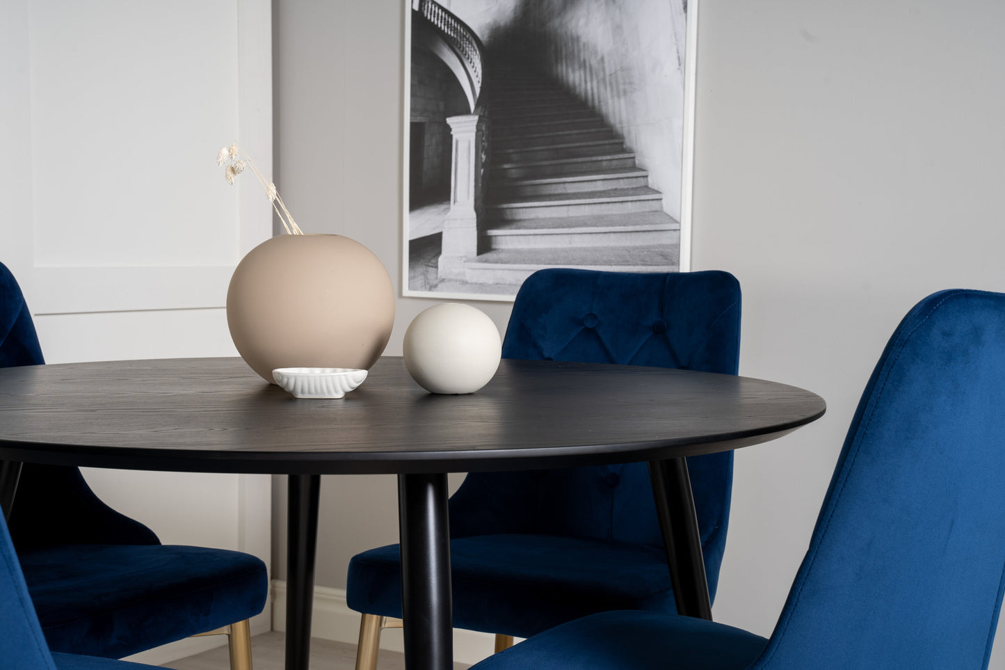 Dipp Matbord med Velvet Deluxe Stolarna Matgrupp