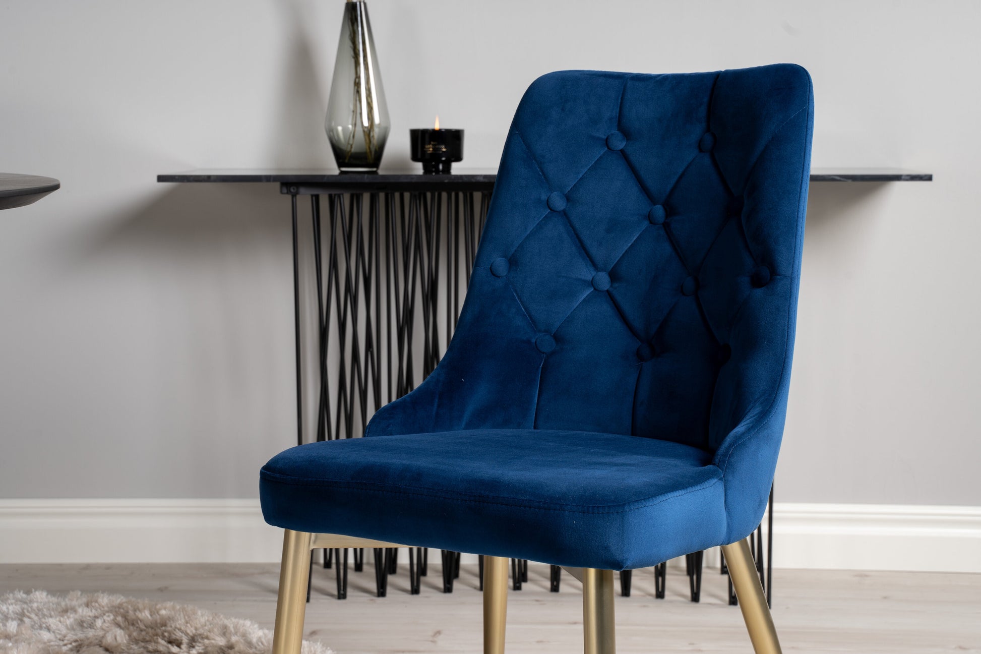 Dipp Matbord med Velvet Deluxe Stolarna Matgrupp