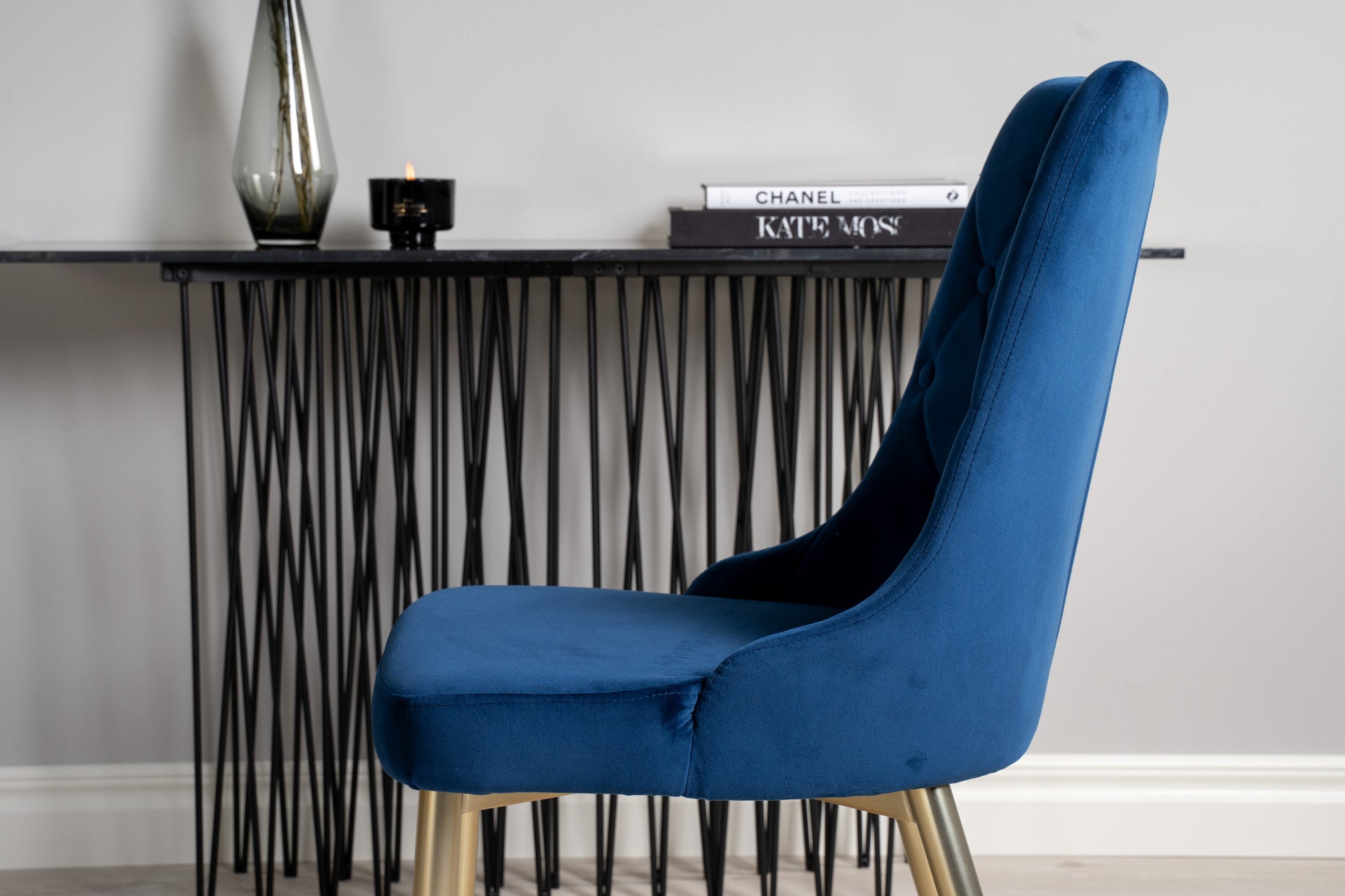 Dipp Matbord med Velvet Deluxe Stolarna Matgrupp