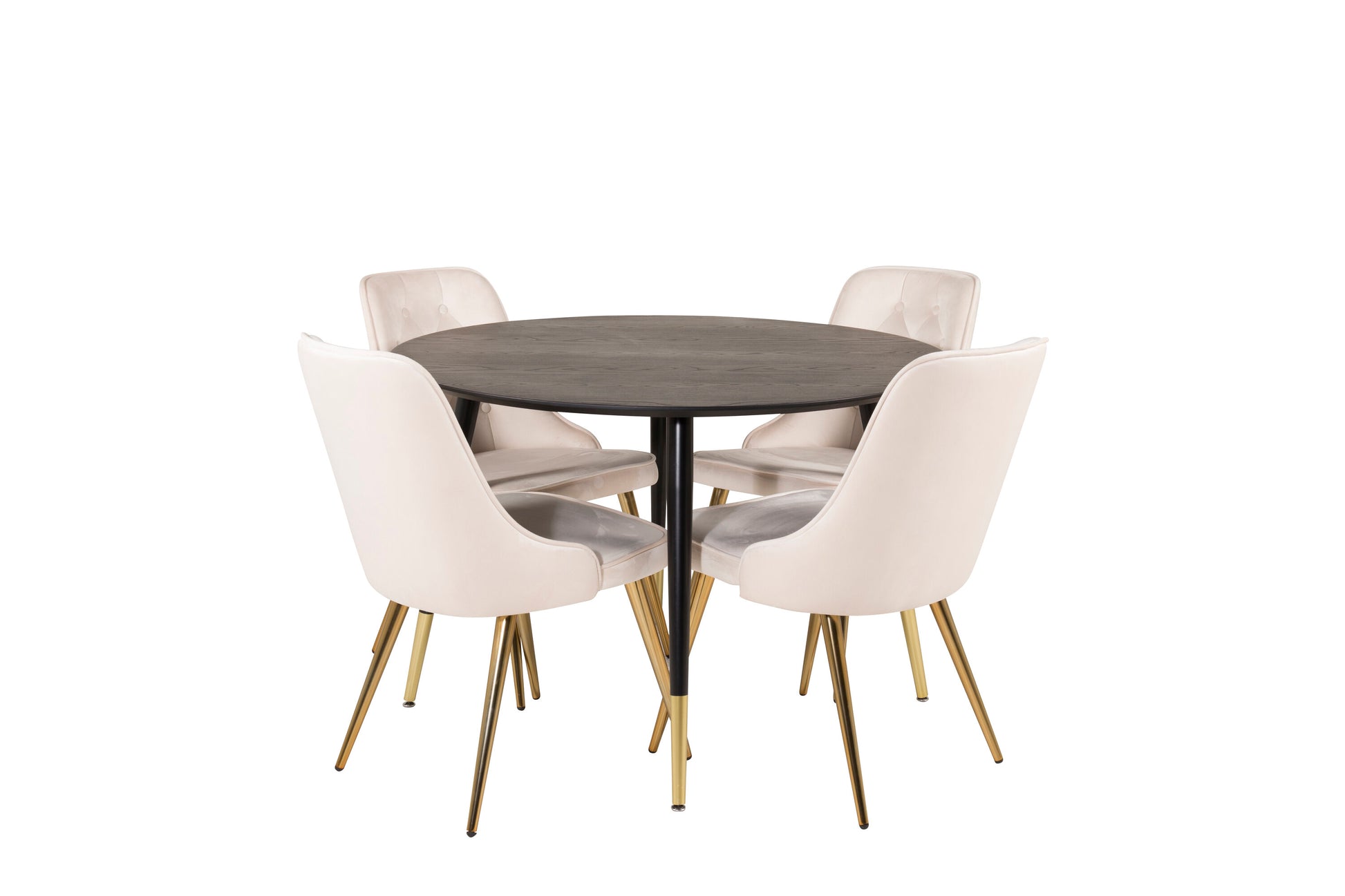 Dipp Matbord med Velvet Deluxe Stolarna Matgrupp