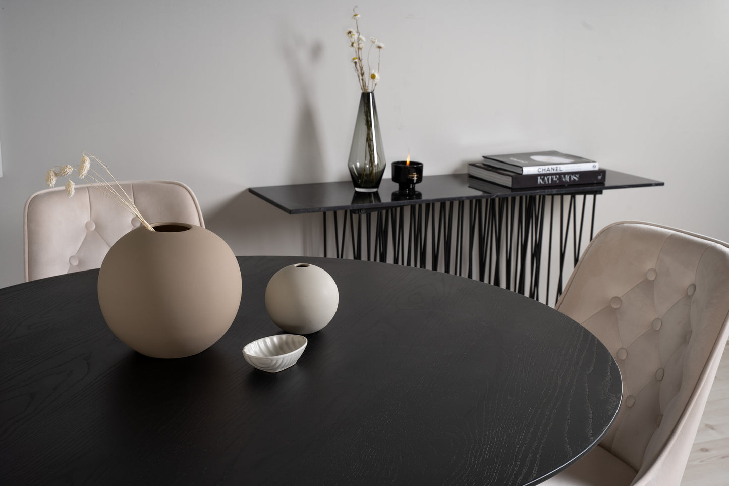 Dipp Matbord med Velvet Deluxe Stolarna Matgrupp