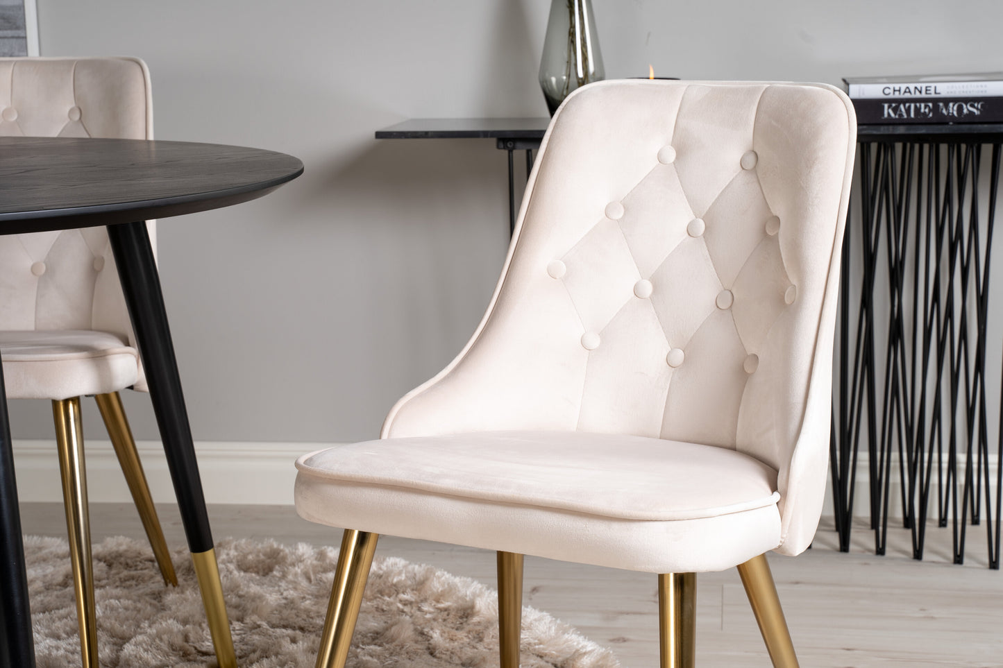 Dipp Matbord med Velvet Deluxe Stolarna Matgrupp