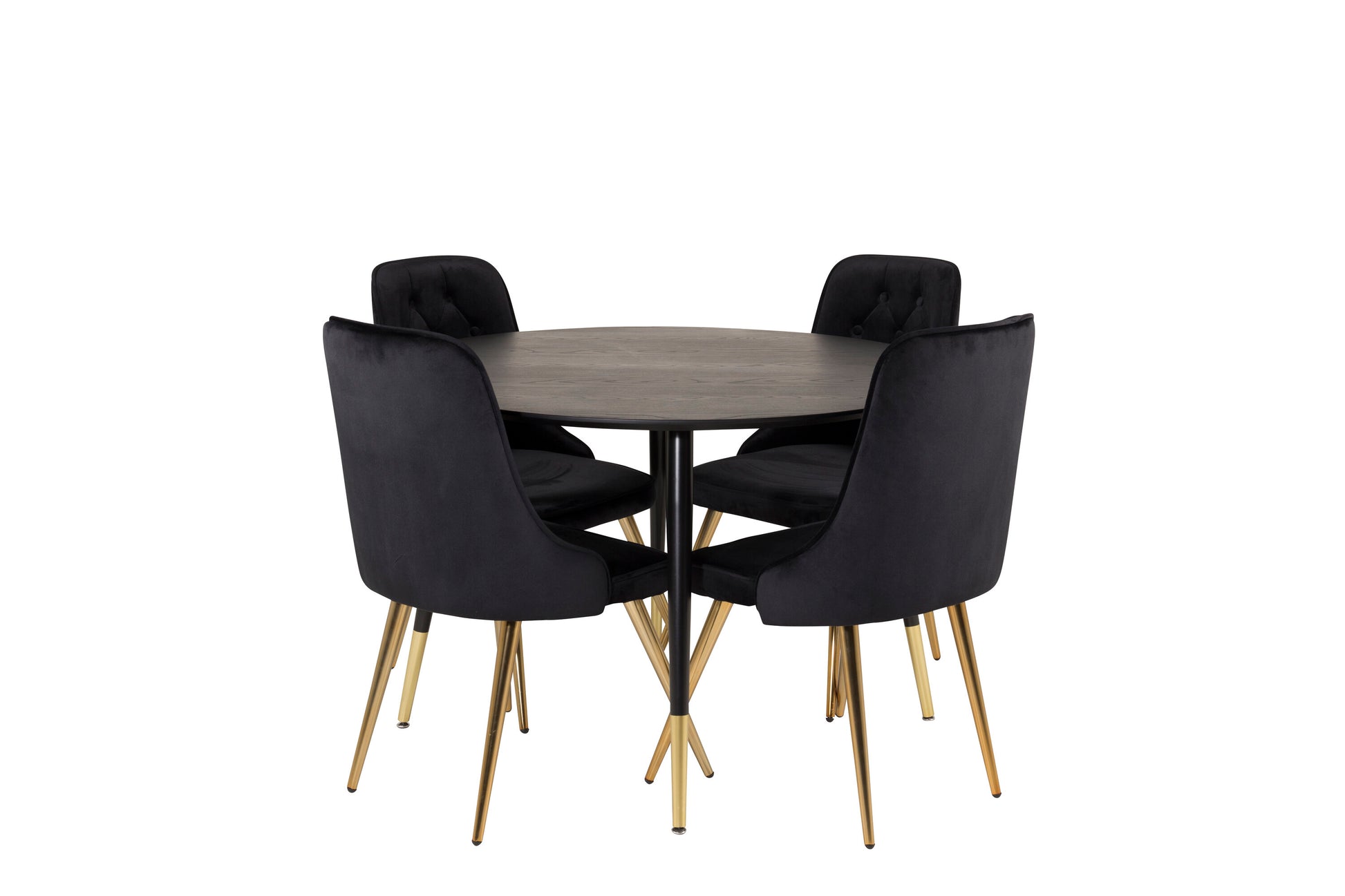 Dipp Matbord med Velvet Deluxe Stolarna Matgrupp