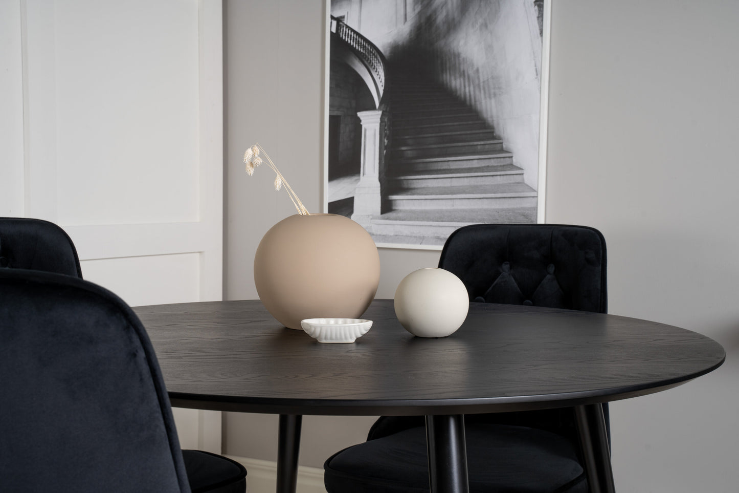 Dipp Matbord med Velvet Deluxe Stolarna Matgrupp