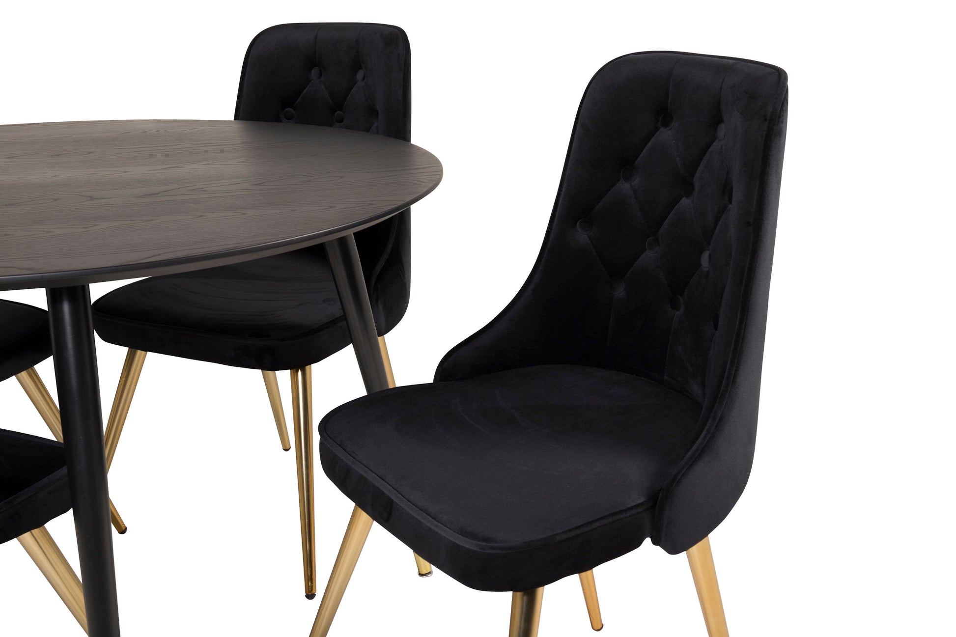 Dipp Matbord med Velvet Deluxe Stolarna Matgrupp